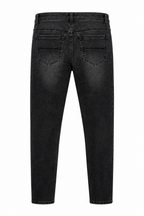 Jeans regular fit Y8947 nero - Vista posteriore