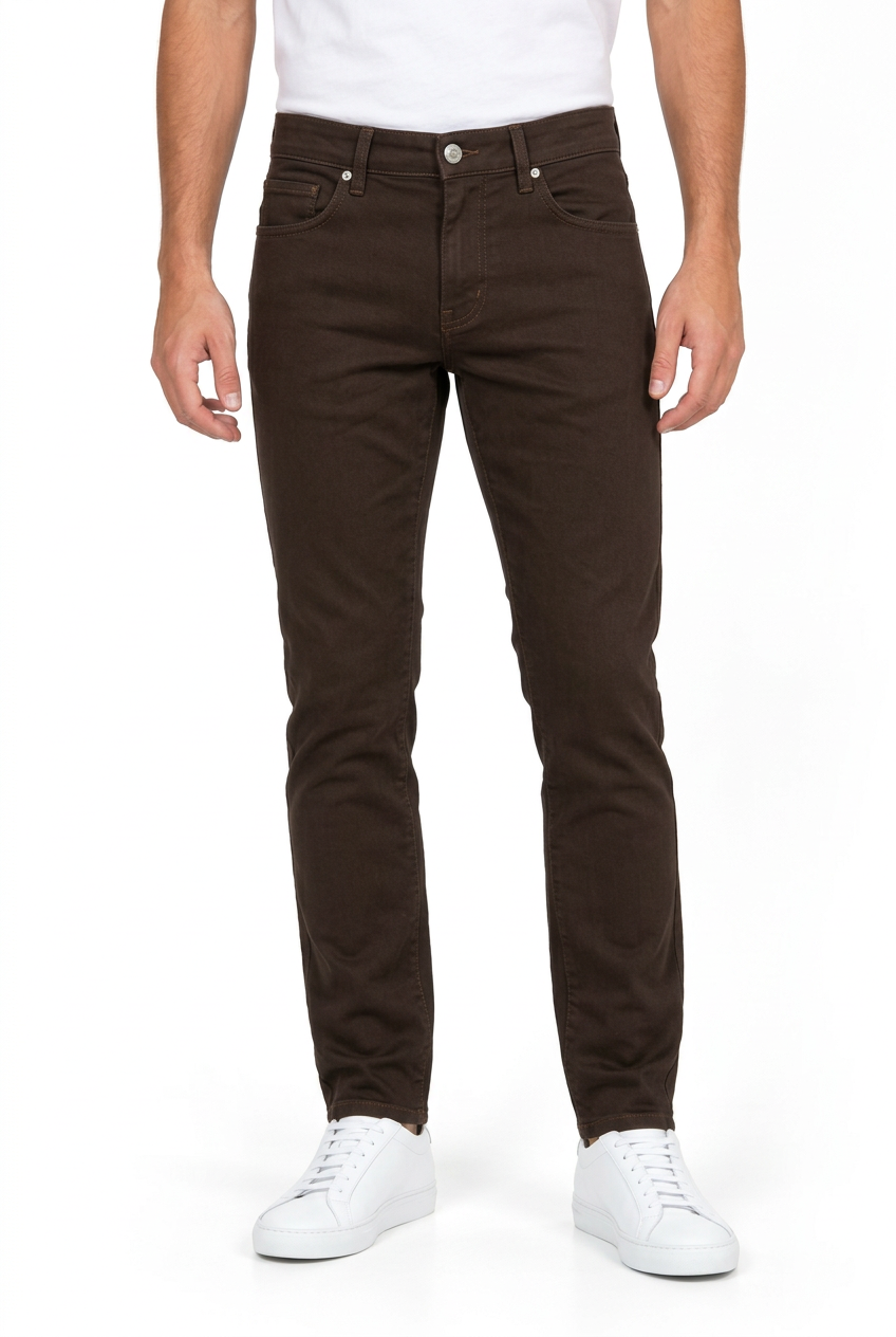 Jeans Y812TAGLIA - Caffè 