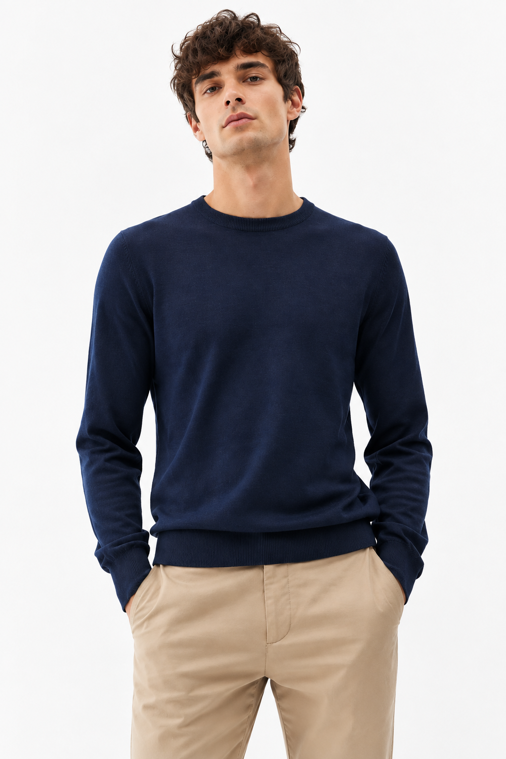 Maglioncino Girocollo - Blu Navy 