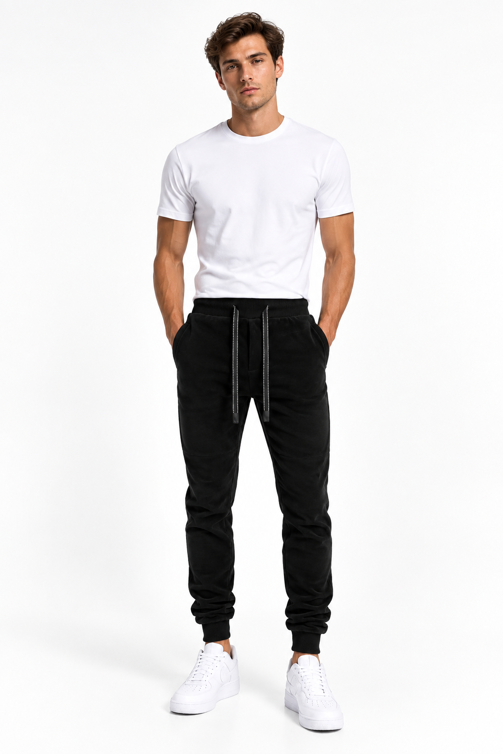 Jogger felpato - nero
