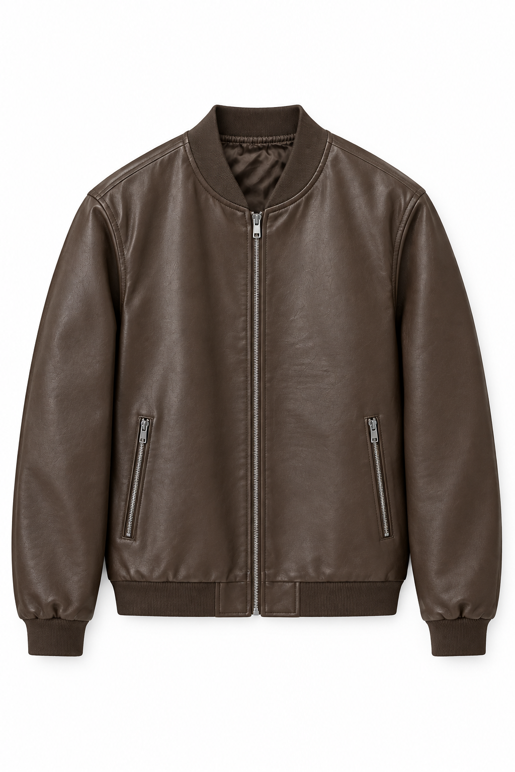 Giubbino bomber ecopelle - marrone 