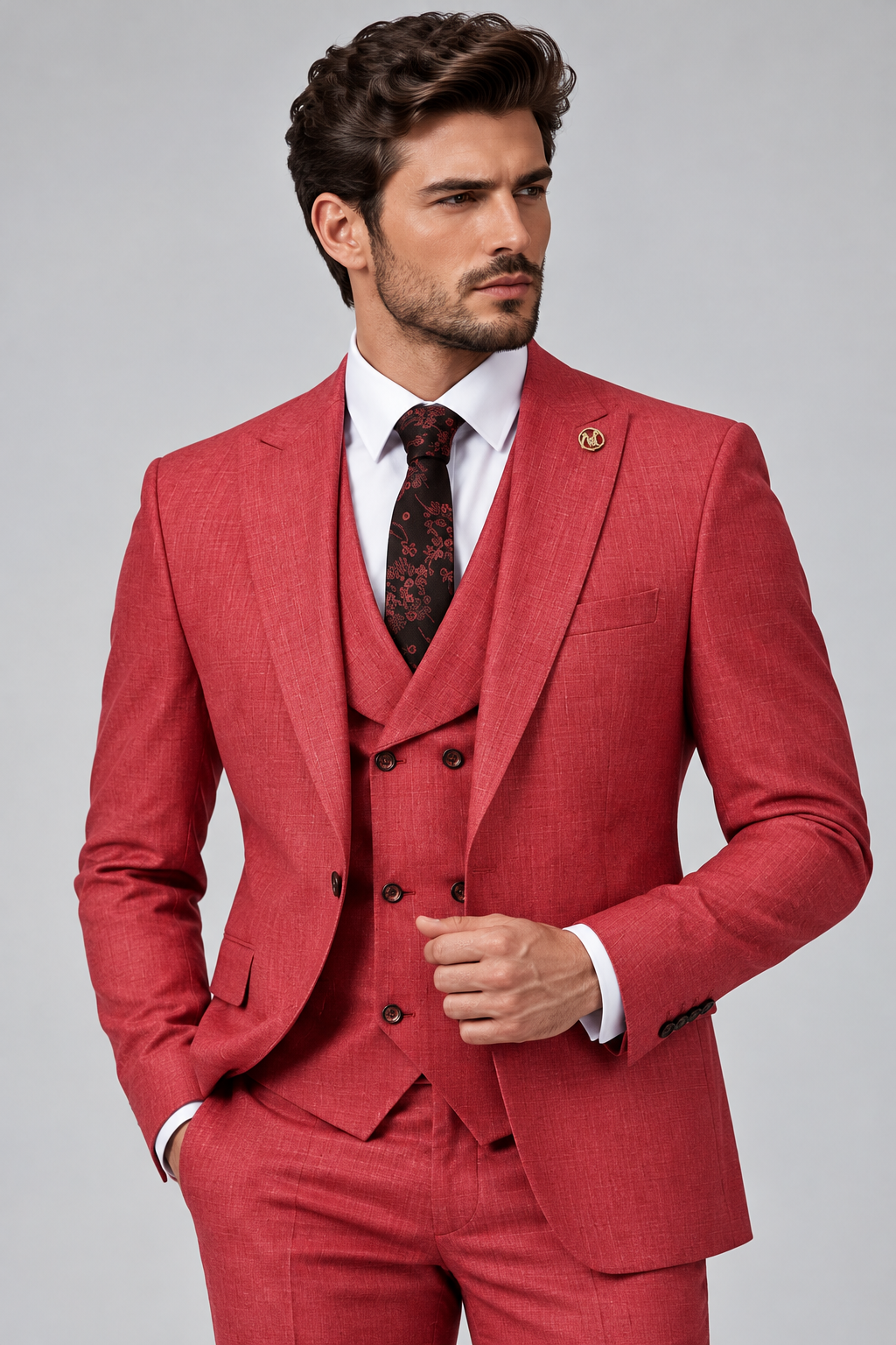 Abito Tre Pezzi - Rosso
