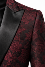 Abito Slim Fit Bordò - Dettaglio tessuto
