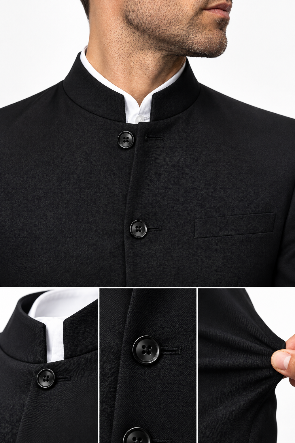 Abito Slim Fit Elasticizzato Drop 7 - Dettaglio tessuto